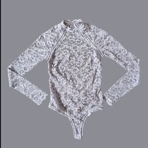 NWOT VS Lace Bodysuit - Lavender